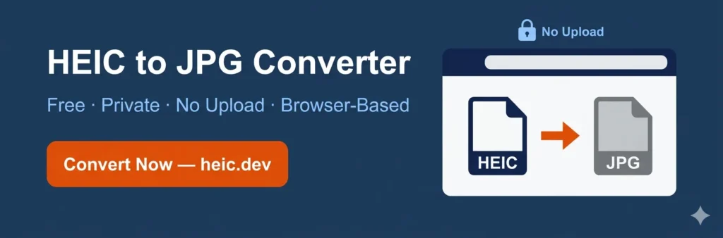 Heic. Dev heic to jpg converter — free, private, browser-based converter for iphone photos