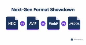 Heic vs avif vs webp vs jpeg xl compared