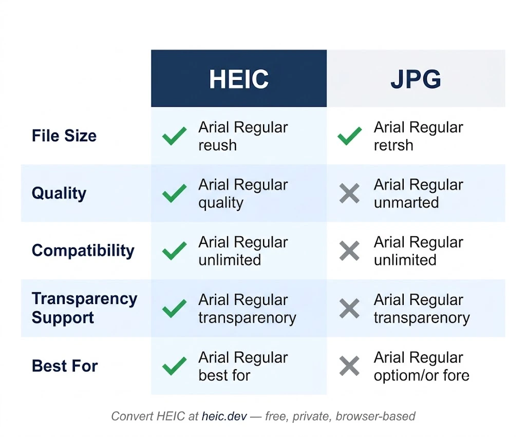 Heic vs jpg comparison infographic 1